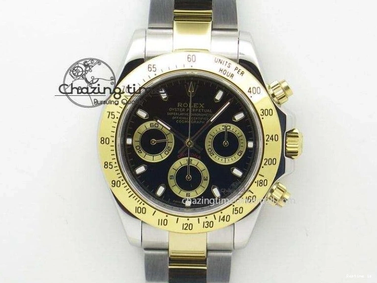 1224 Skydweller SS YG Noob Best Edition Black Dial on SS YG Jubilee Bracelet A23J Efficient 2122